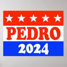 Stimme für Pedro Amerikas klassische, lustige poli Poster