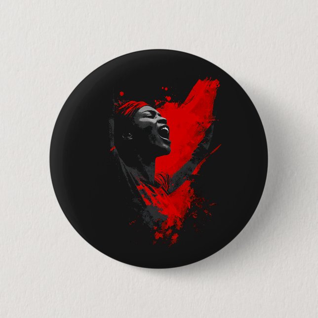 Stimme in Rot Button (Vorderseite)