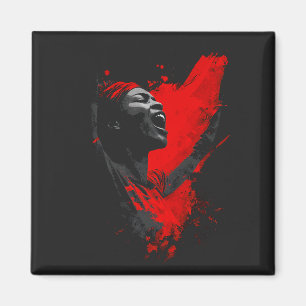 Stimme in Rot Magnet