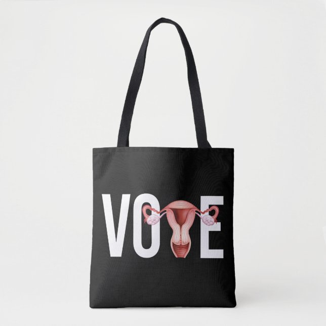 Stimme mit deiner Gebärmutter Tasche (Vorderseite)