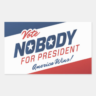 Stimme Niemand für Präsident Stickers