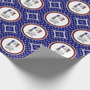 Stimme! Old English Sheepdog Grau 1 Niedliche poli Geschenkpapier