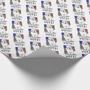 Stimme! Old English Sheepdog Grau 1 Niedliche poli Geschenkpapier