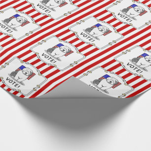 Stimme! Old English Sheepdog Grau 1 Niedliche poli Geschenkpapier