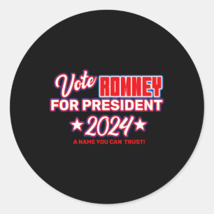 Stimme Romney Für Präsident Mitt Romney Republikan Runder Aufkleber