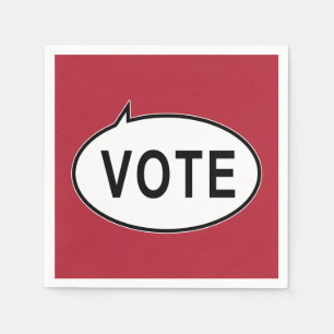 STIMME - rot Serviette