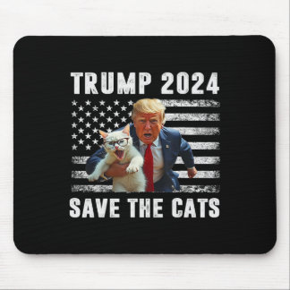 Stimme Trump 2025 Lustig Katzen Retten Mousepad