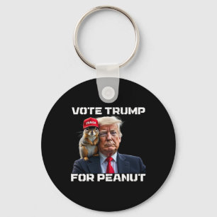 Stimme Trump für Peanut das Eichhörnchen 2 Schlüsselanhänger