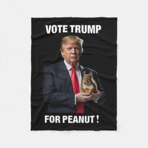 Stimme Trump Für Peanut Das Eichhörnchen 3 Fleecedecke