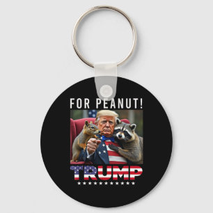 Stimme Trump für Peanut das Eichhörnchen 3 Schlüsselanhänger