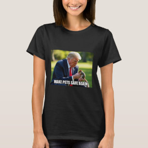 Stimme Trump Mega Machen Haustiere Sicher Wieder G T-Shirt