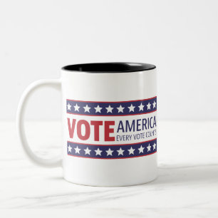 Stimme Zweifarbige Tasse
