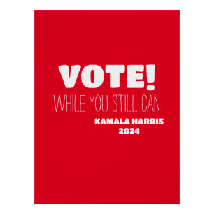 STIMMEN! Bis Kamala Harris 2024 Poster