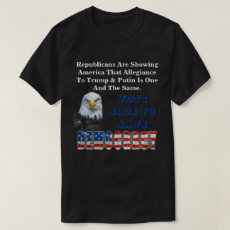 STIMMEN BLAU RETTE DEMOKRATIE T - Shirt