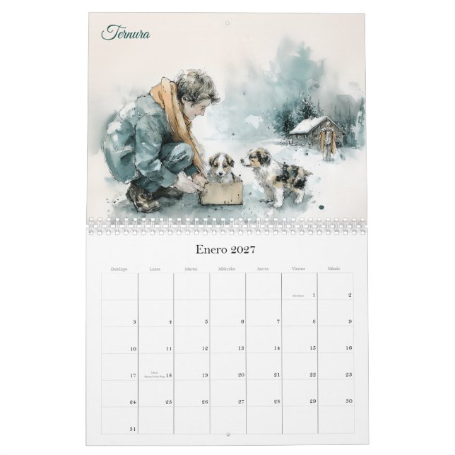 Stimmen der Tierretter Kunst Kalender (Jan 2027)