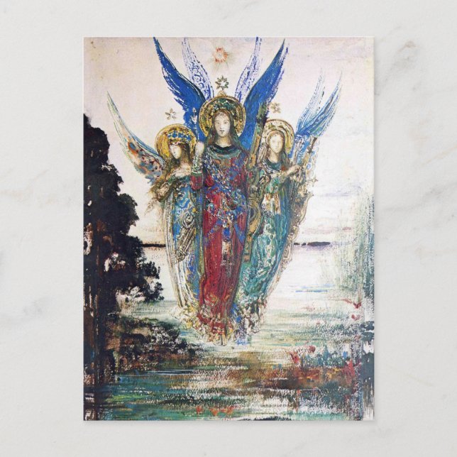 Stimmen des Abends von Gustave Moreau Postkarte (Vorderseite)