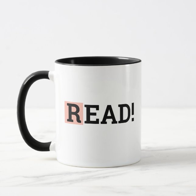 STIMMEN! Ein Wort-Designs Tasse (Links)