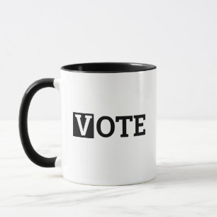 STIMMEN! Ein Wort-Designs Tasse