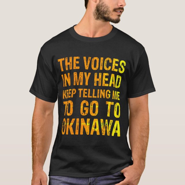 Stimmen für den T - Shirt von Okinawa-Männern (Vorderseite)