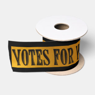 Stimmen für die Frauen-Bandsuffragettes-Fahne Satinband