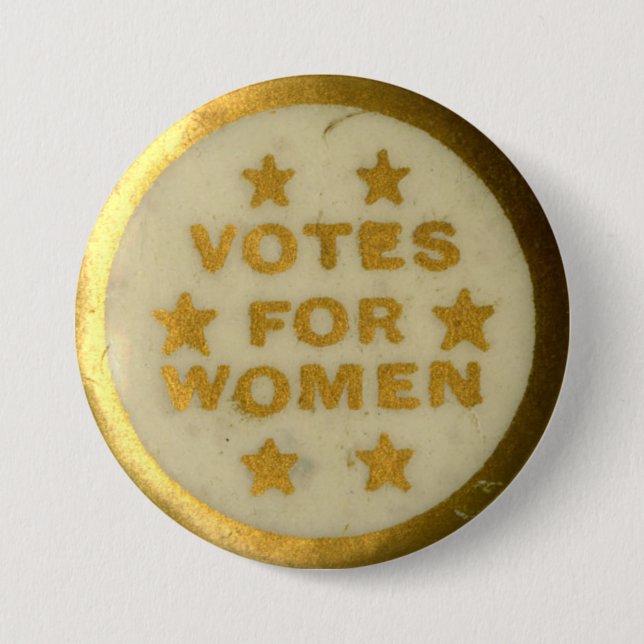 Stimmen für Frauen-historisches Button (Vorderseite)