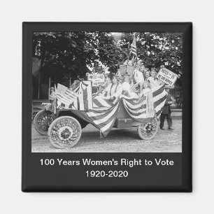 Stimmen für Frauen-Mädchensuffragette-Parade-Fot Magnet