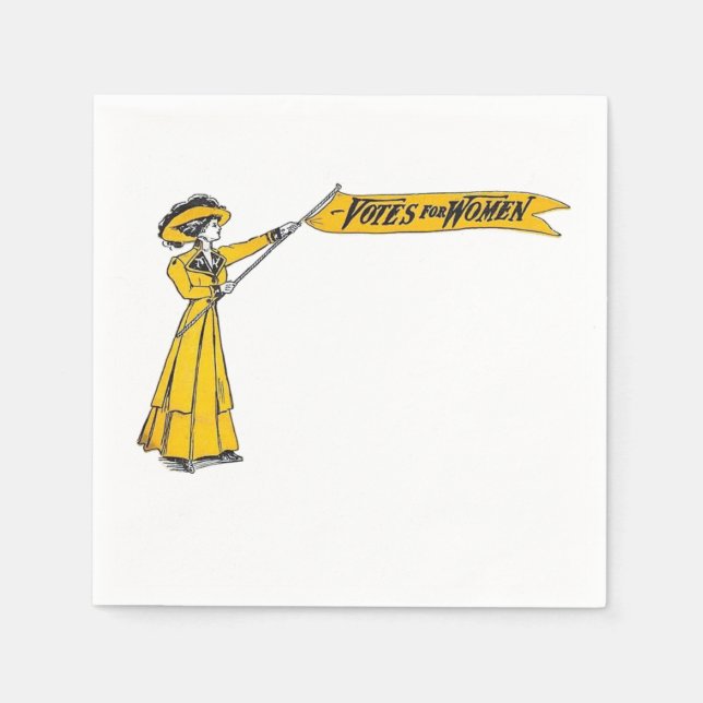 STIMMEN FÜR FRAUEN Napkins Suffragette Party!! Serviette (Vorderseite)