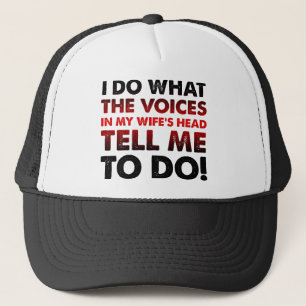 Stimmen in meinem Kopf Funny Ball Cap Hat meiner E Truckerkappe