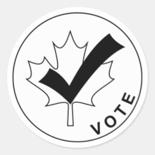 STIMMEN Kanada Sticker - Schwarz