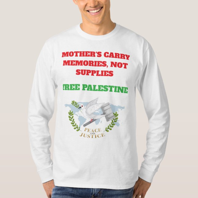 Stimmen Palästinas - Menschheitskreide für Gerecht T-Shirt (Vorderseite)