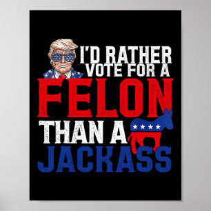 Stimmen Sie lieber für einen Felsen als für einen  Poster