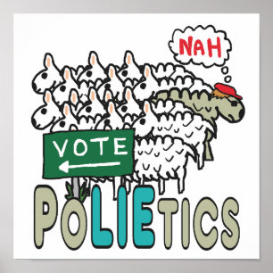 Stimmen Sie nicht über Politik ab Poster