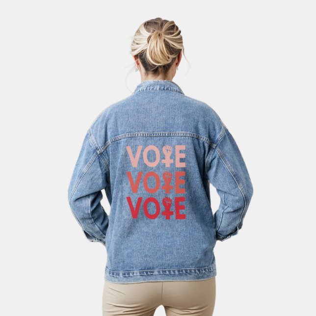 Stimmen Sie wie ein Feminist Jeansjacke (Modell)