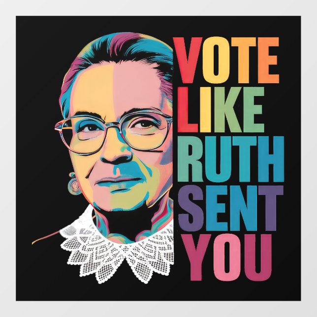 Stimmen Sie wie Ruth Sie geschickt Fensteraufkleber (Blatt)