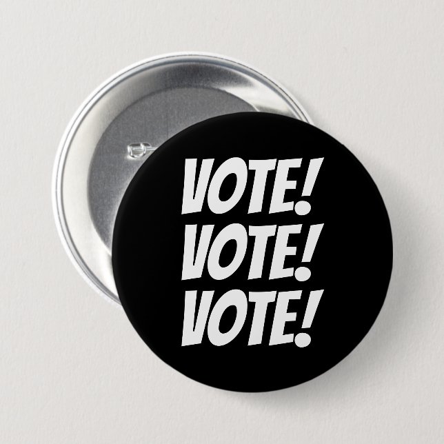 STIMMEN! STIMMEN! STIMMEN! Benutzerdefinierter Tex Button (Vorne & Hinten)