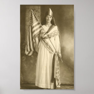 Stimmrecht liberity Damenplakat Poster