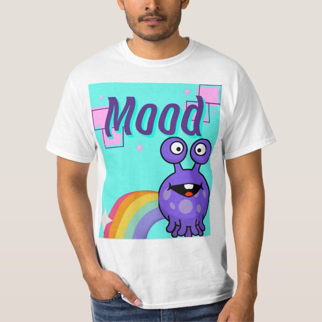 Stimmung, Alien Regenbogen T-Shirt (Vorderseite)