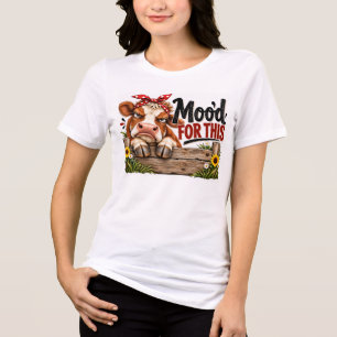 Stimmung für diese Kuh Tri-Blend Shirt