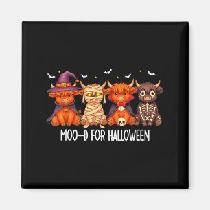Stimmung für Halloween Spuk Geist Highland Kuh Hal Magnet