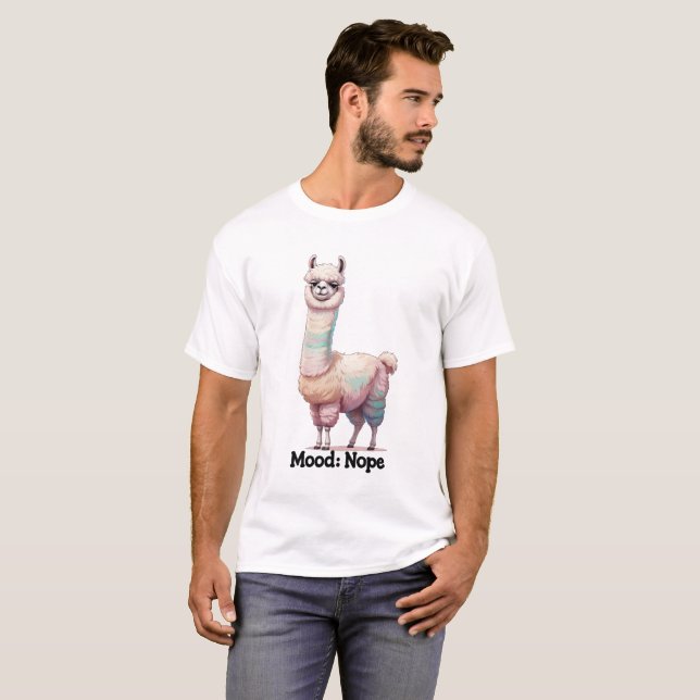 Stimmung: NOPE - Sassy Llama T-Shirt (Vorne ganz)