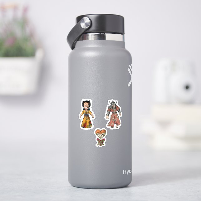 Stimmungslage Sprich nicht mit mir - zorniger Gesi Aufkleber (HydroFlask)
