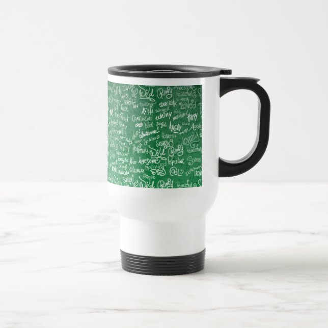 Stimmungsschwankungen Chalkboard-Tasse Reisebecher (Rechts)