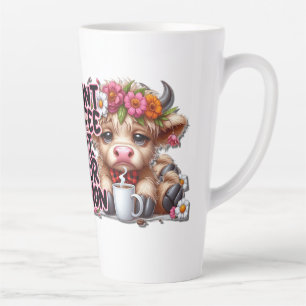 Stimmungsvolle Highland-Rindvieh Milchtasse