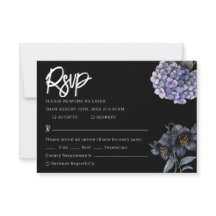 Stimmungsvolle schwarze Blumen-Klassische-Typograf