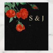 Stimmungsvolle Sternennacht Karmesinrote Rosen Hoc