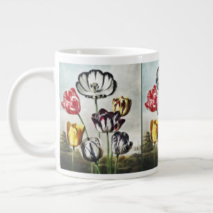 Stimmungsvolle Tulpen in verschiedenen Farben im R Jumbo-Tasse