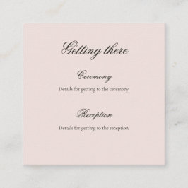 Stimmungsvolle Vintage-Blumen-Hochzeitsdetails Inf Begleitkarte
