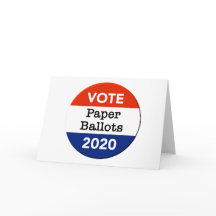 Stimmzettel für die Präsidentschaftswahlen 2020