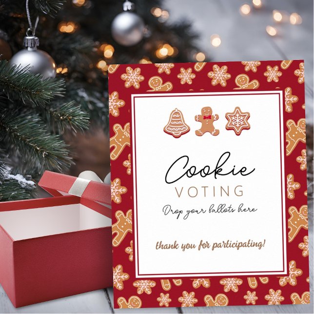 Stimmzettel Signieren Weihnachts-Cookie-Exchange-P Poster (Von Creator hochgeladen)