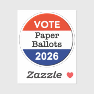 Stimmzettel Wahlzettel 2026 Midterm-Wahl Papierbec Aufkleber